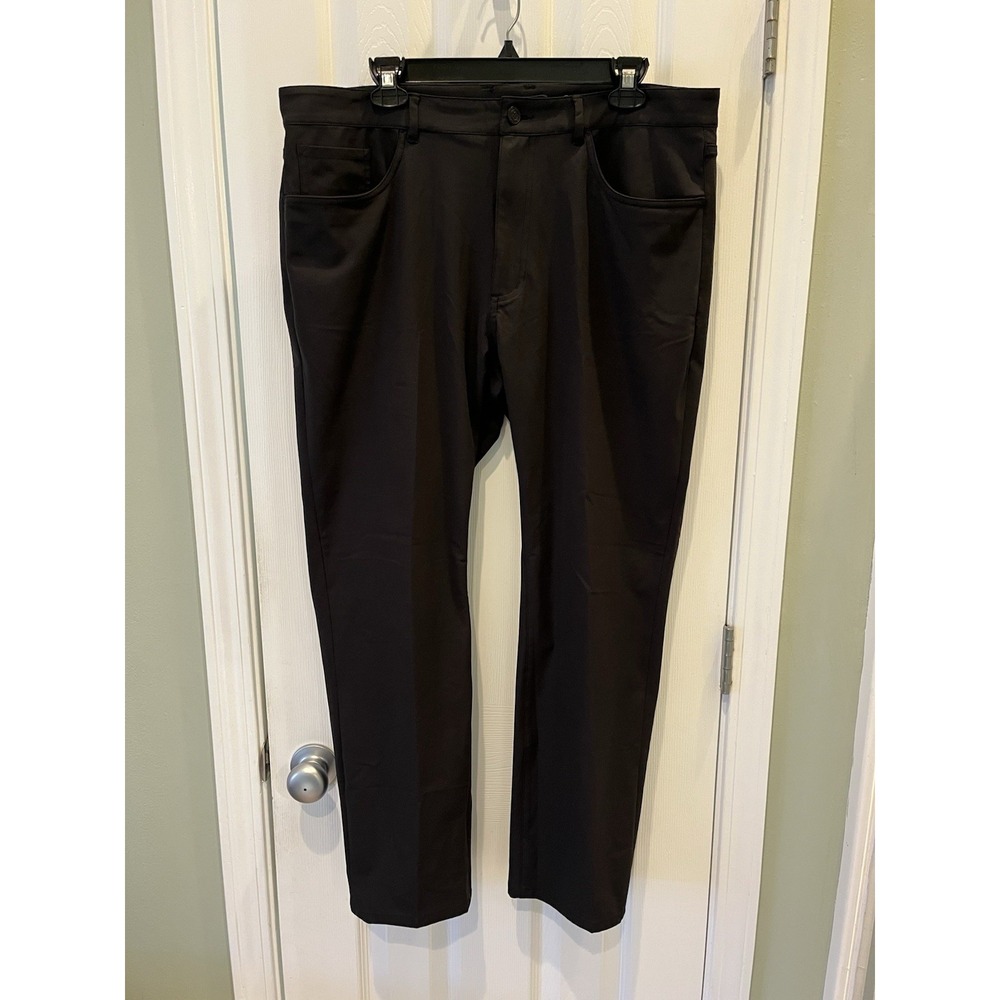 G/FORE Mens Tour 5 Pocket 4 Way Stretch Straight Leg Pants 36x30 Golf Onyx Black